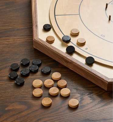 Wooden Crokinole/Checker Pieces