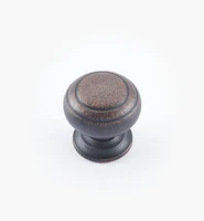 Turned Brass Ring Knobs