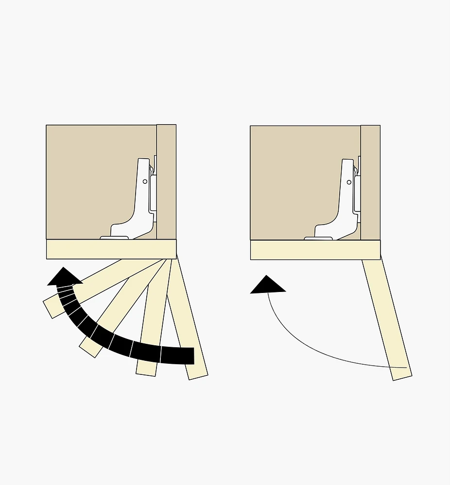 Blum Standard 155° Soft-Close Clip-Top Half-Overlay Hinges
