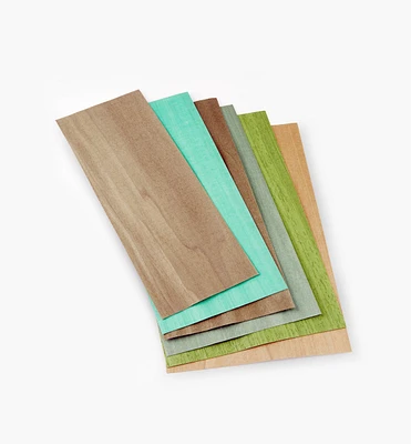 Sequence-Matched Dyed Veneer Assortments