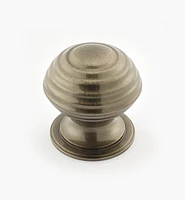 Turned Brass Ridged Knobs