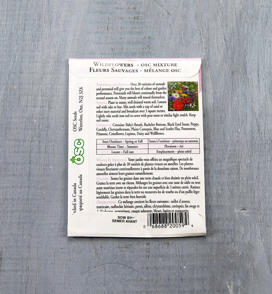 OSC Flower Seed Packets