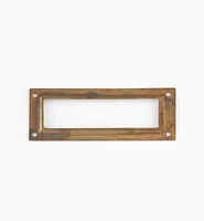 Porte-étiquettes en laiton estampé