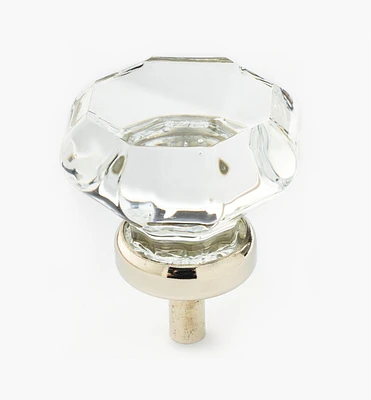 Octagonal Glass Knob