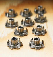 Six-Prong T-Nuts (1/4-20 Thread)