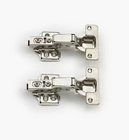 Soft-Close Stainless-Steel Euro-Style Cup 105° Half-Overlay Hinges