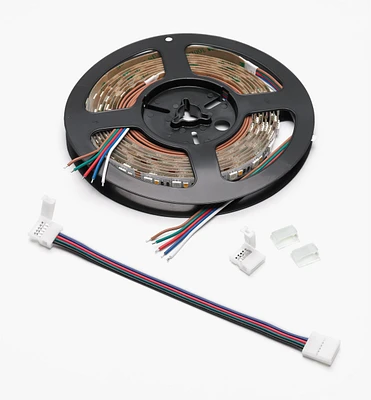 8' Color-Controlled RGB+W LED Tape Light Set