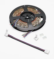 8' Color-Controlled RGB+W LED Tape Light Set