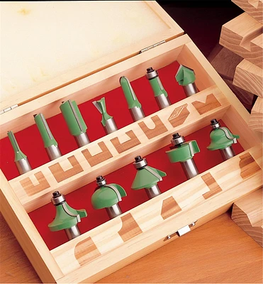Boxed Set of 12 Router Bits