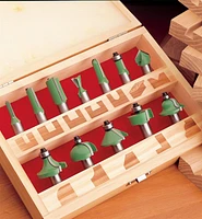 Boxed Set of 12 Router Bits