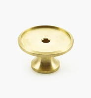 Veritas Smooth-Rimmed Brass Insert Knobs