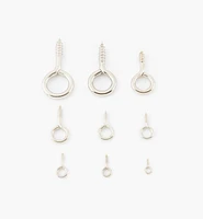 Nickel-Plated Screw Eyes