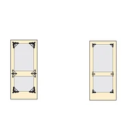 Victorian Screen Door Large Corner Braces