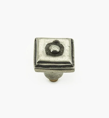 Bright Pewter  Square Knobs