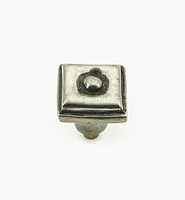 Bright Pewter  Square Knobs