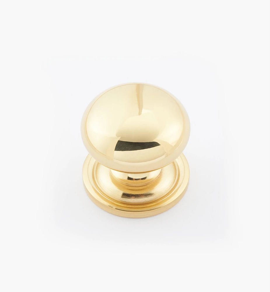 Round Brass Plain Knobs