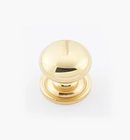 Round Brass Plain Knobs