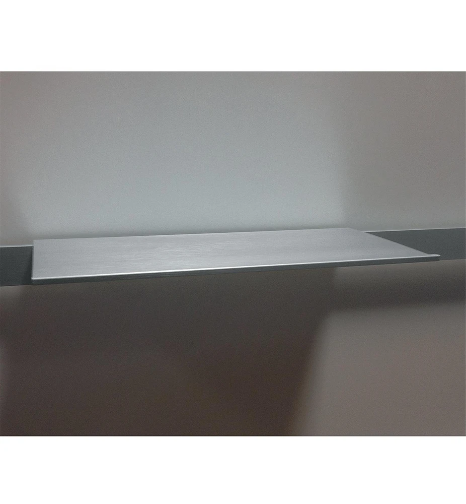 Tablettes pour système de rangement sur rail en aluminium