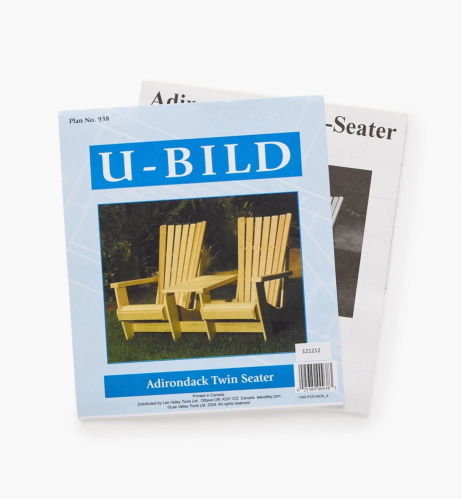 Adirondack Twin Seater Plan