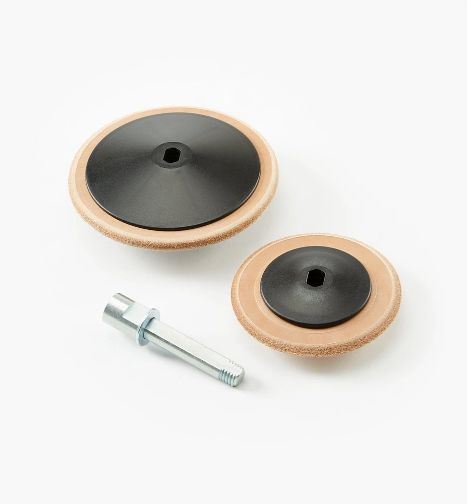 Tormek Profiled Leather Honing Wheel Set
