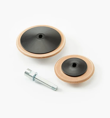 Tormek Profiled Leather Honing Wheel Set