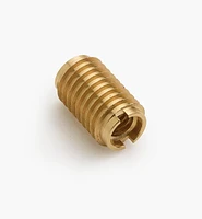 Long 3/8-16 Brass Knife-Edge Insert Nut