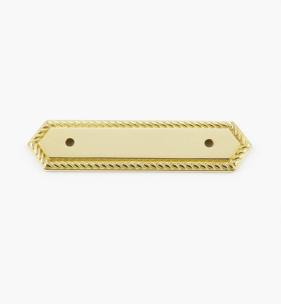 Brass Rope-Edge Handle Escutcheons