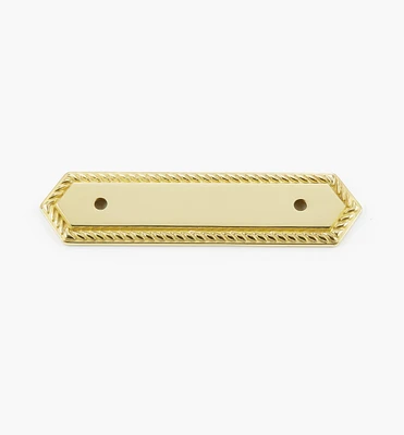 Brass Rope-Edge Handle Escutcheons