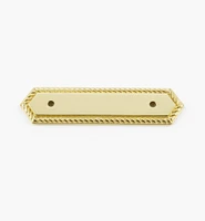 Brass Rope-Edge Handle Escutcheons