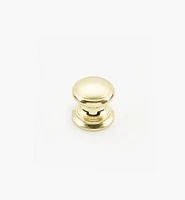Bevelled Brass Round Knobs