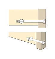 Veritas 5/16-18 (4") Knock-Down Fasteners