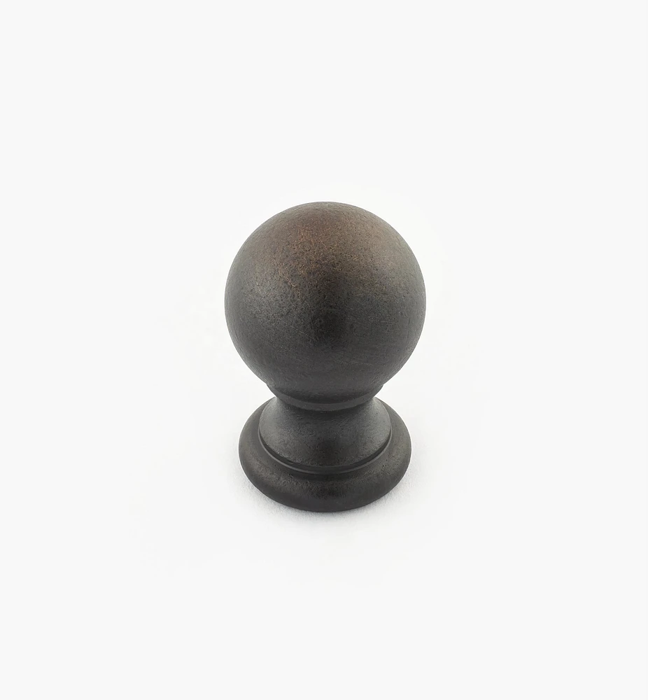 Bouton-boule en laiton tourné