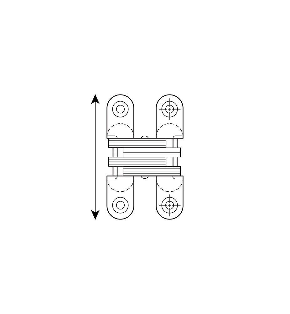 SOSS 2 3/4" Invisible Hinge