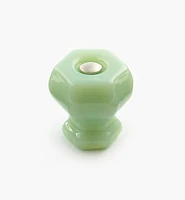 Hexagonal Glass Knob