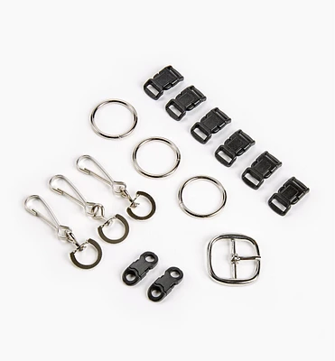 15-Piece Set of Assorted Paracord Findings
