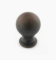 Bouton-boule en laiton tourné