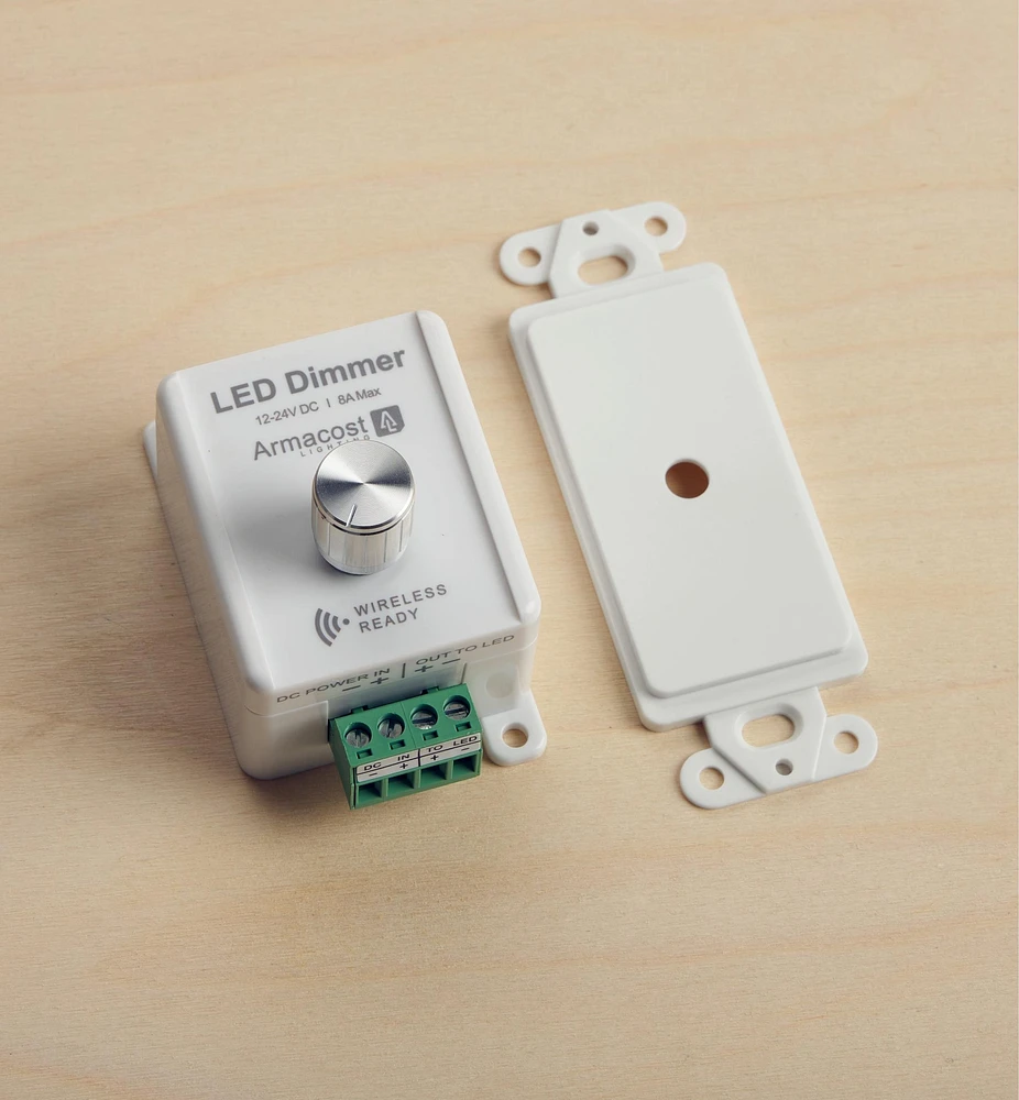 Gradateur rotatif à récepteur Wi-Fi pour luminaires à DEL blanches ou à couleur unique