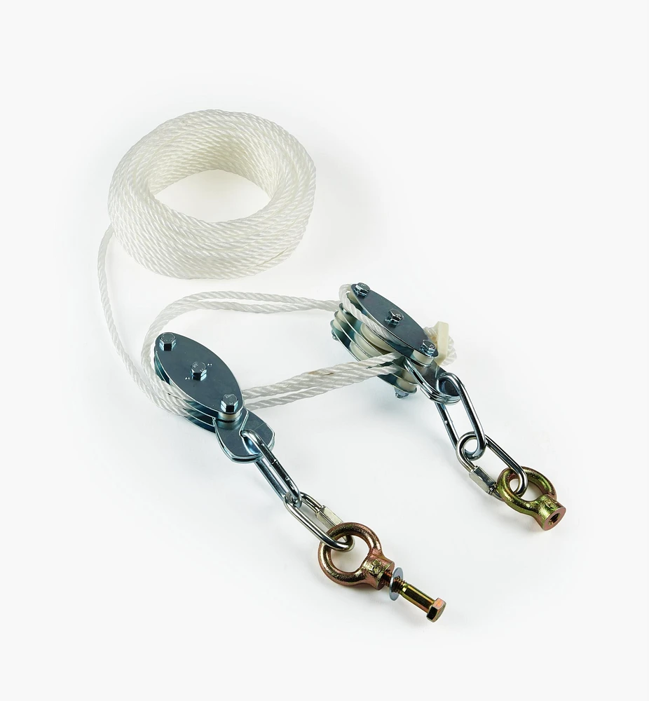 Block and Tackle System for Steam Bending