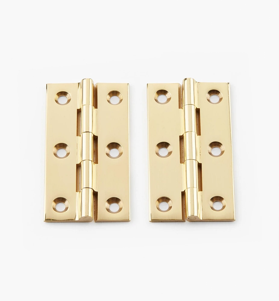 Extruded Brass Fixed-Pin Butt Hinges