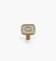 Bouton à motif rectiligne