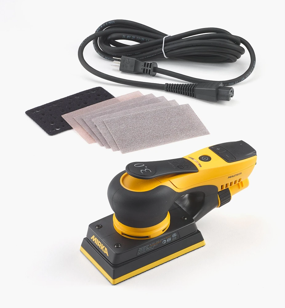 Mirka DEOS 3" × 5" Electric Sander, 3mm Orbit