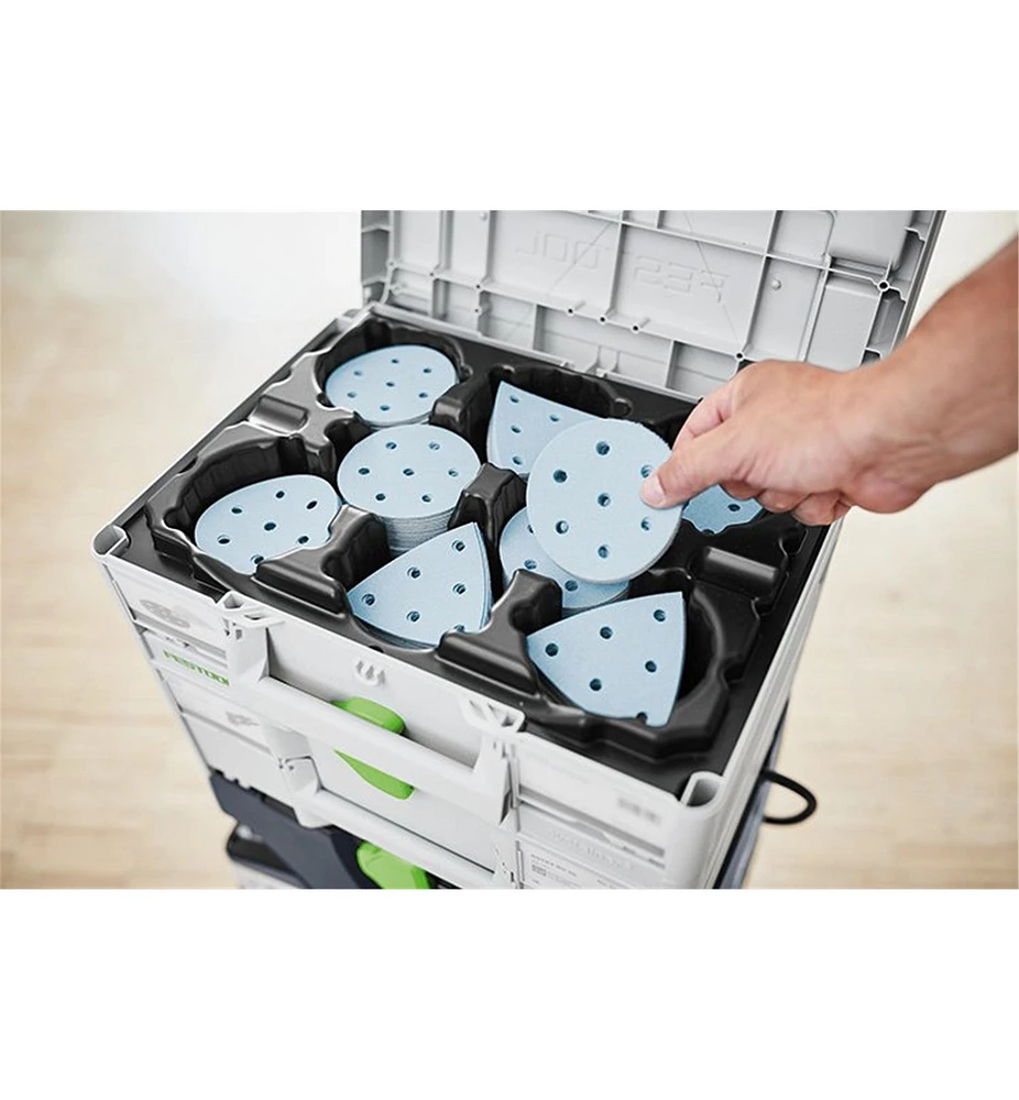 Festool Systainer³ Case with Insert for  D77/D90/93V Abrasives