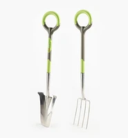 Radius Ergonomic Stainless-Steel Transplant Spade & Border Fork Set