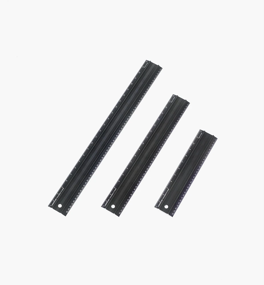 Set of 3 Veritas Imperial/Metric Shop Rules