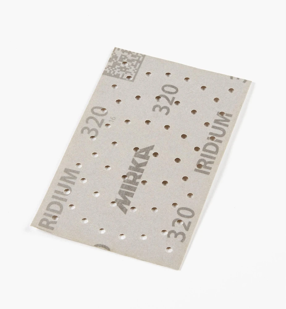 Mirka Iridium 3" × 5" 54-Hole Grip Sheets