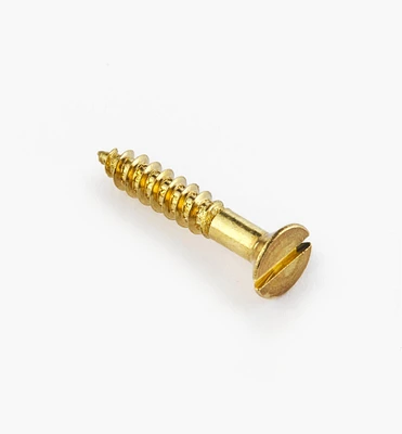 3/4" #5 Flat-Head Brass Screws