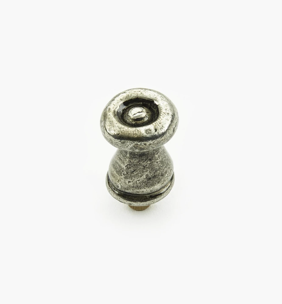 Bright Pewter Round Knobs