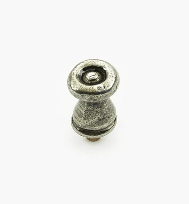 Bright Pewter Round Knobs
