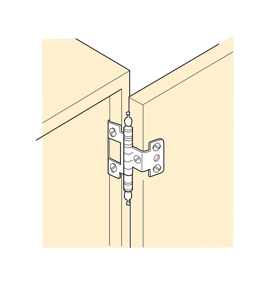 Full-Wrap Minaret Inset Hinge