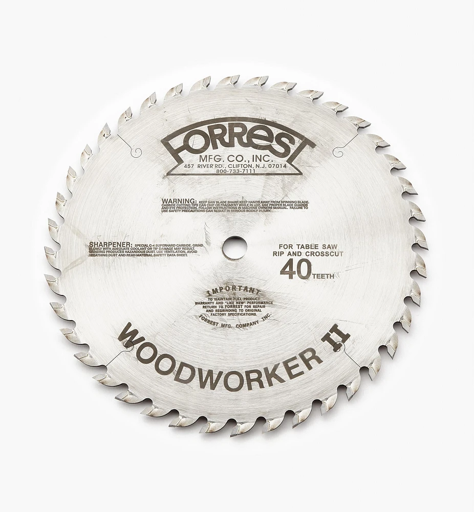 Forrest Woodworker Blades